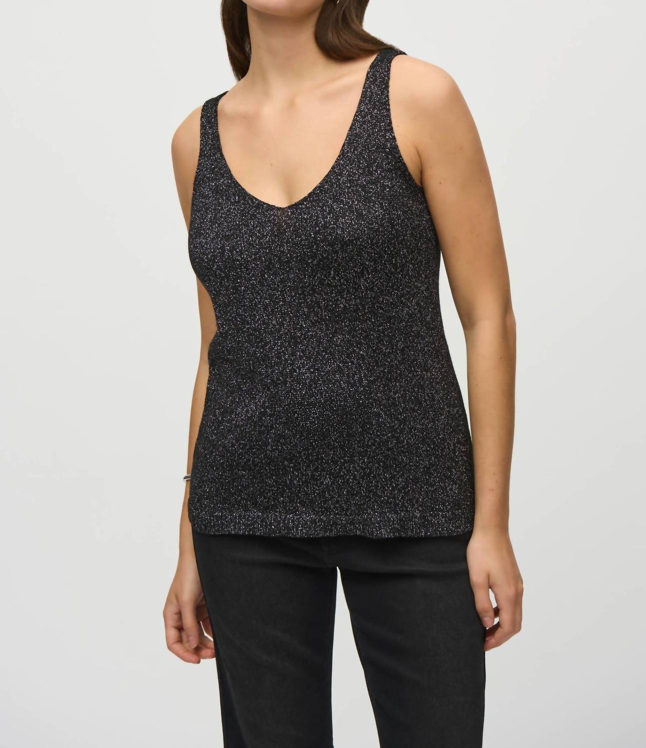 Joseph Ribkoff - Metallic Knit 2-piece Top