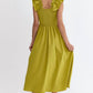 Entro - Sleeveless Smocked Midi Dress