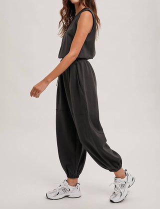 Bluivy - Drawstring Waist Jumpsuit
