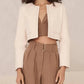 Hevron - Elle Cropped Open Jacket