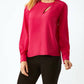 Ecru - Swinton Slit Neck Blouse
