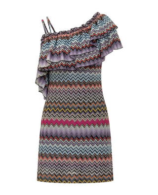 Missoni - Vestido feminino sem mangas com estampa zigue-zague
