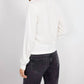 Bobi - Rib Mix Split Neck Long Sleeve Tee