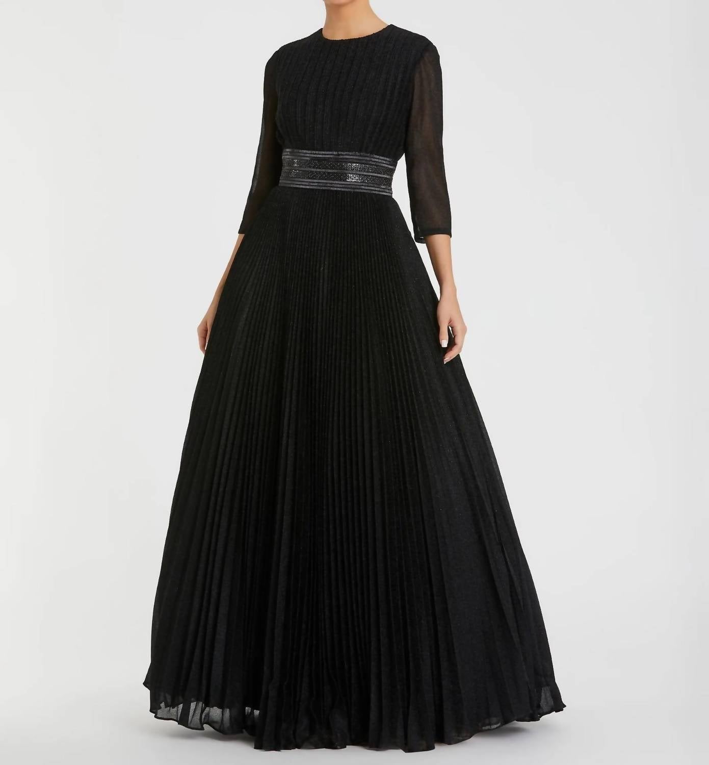 Mac Duggal - Shimmeringpleated A-line Ballgown