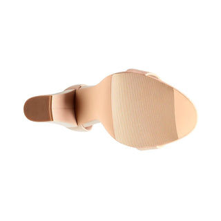 Madden Girl - Women's Leather Open Toe Ankle Strap Block Heels