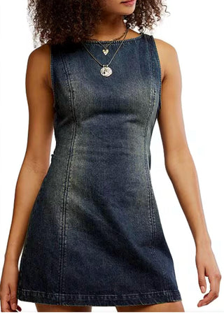 Free People - Atlas Denim Mini Dress