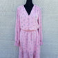 1.State - Asymmetrical Long Sleeves Floral Dress