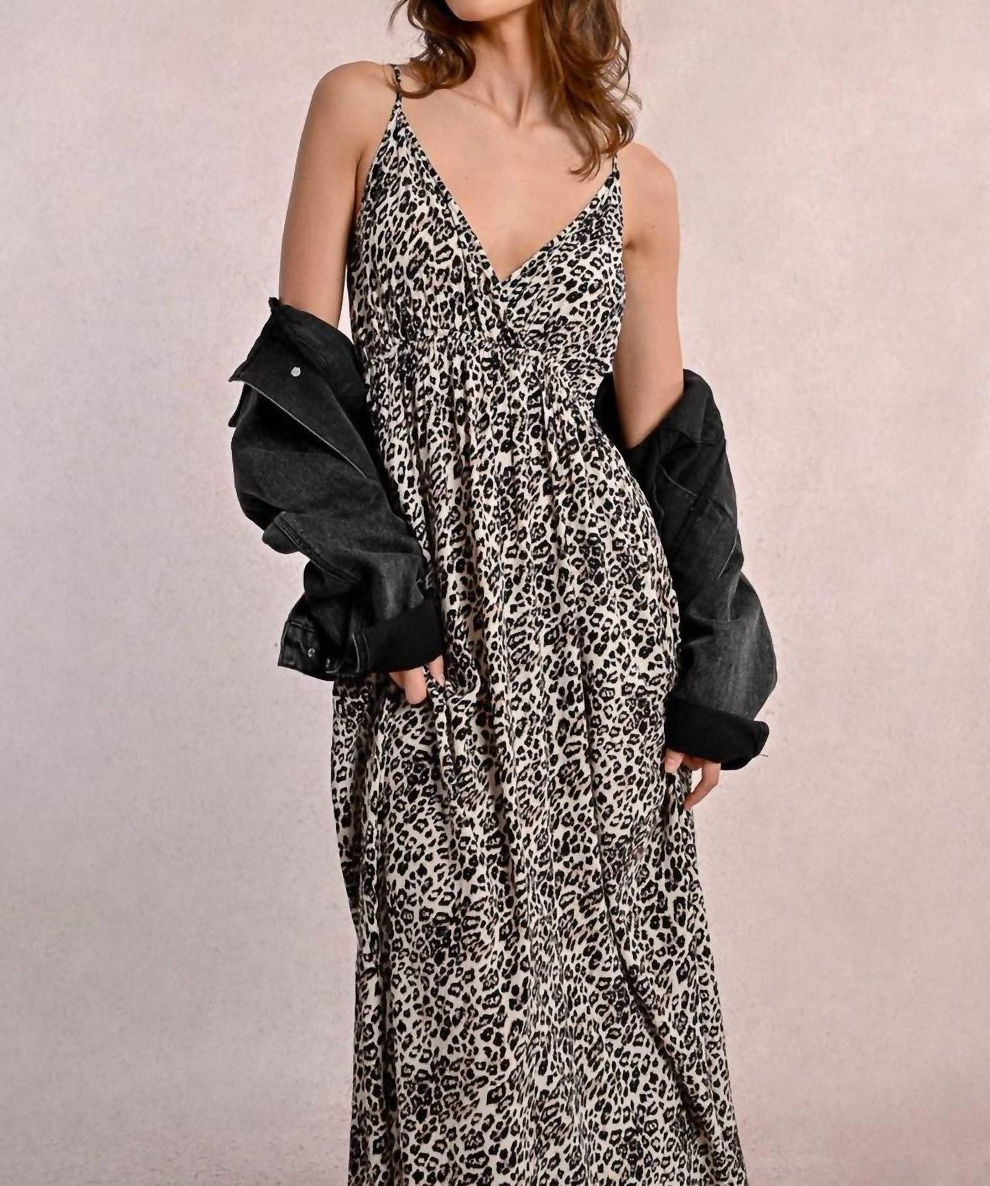 Molly Bracken - Long Leopard Print Maxi Dress