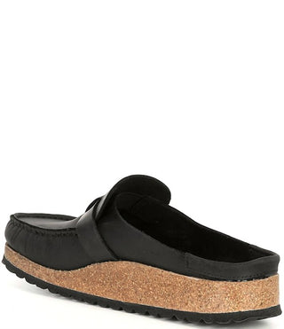 Birkenstock - Tamancos Buckley de couro oleado - Regular/Largo