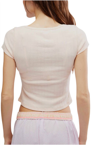 Camiseta Free People - End Game Pointelle Baby