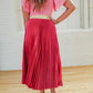 Entro - Party Starter Metallic Pleated Skirt