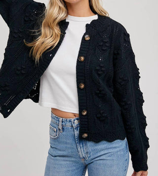 Bluivy - Scallop Knit Cardigan