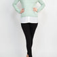 Adrianna Papell - V-neck Layered Twofer Sweater