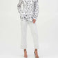 Joseph Ribkoff - Woven Conversational Print Fit And Flare Blouse