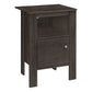 Accent Nightstand Side Table, Storage, Transitional - Oak