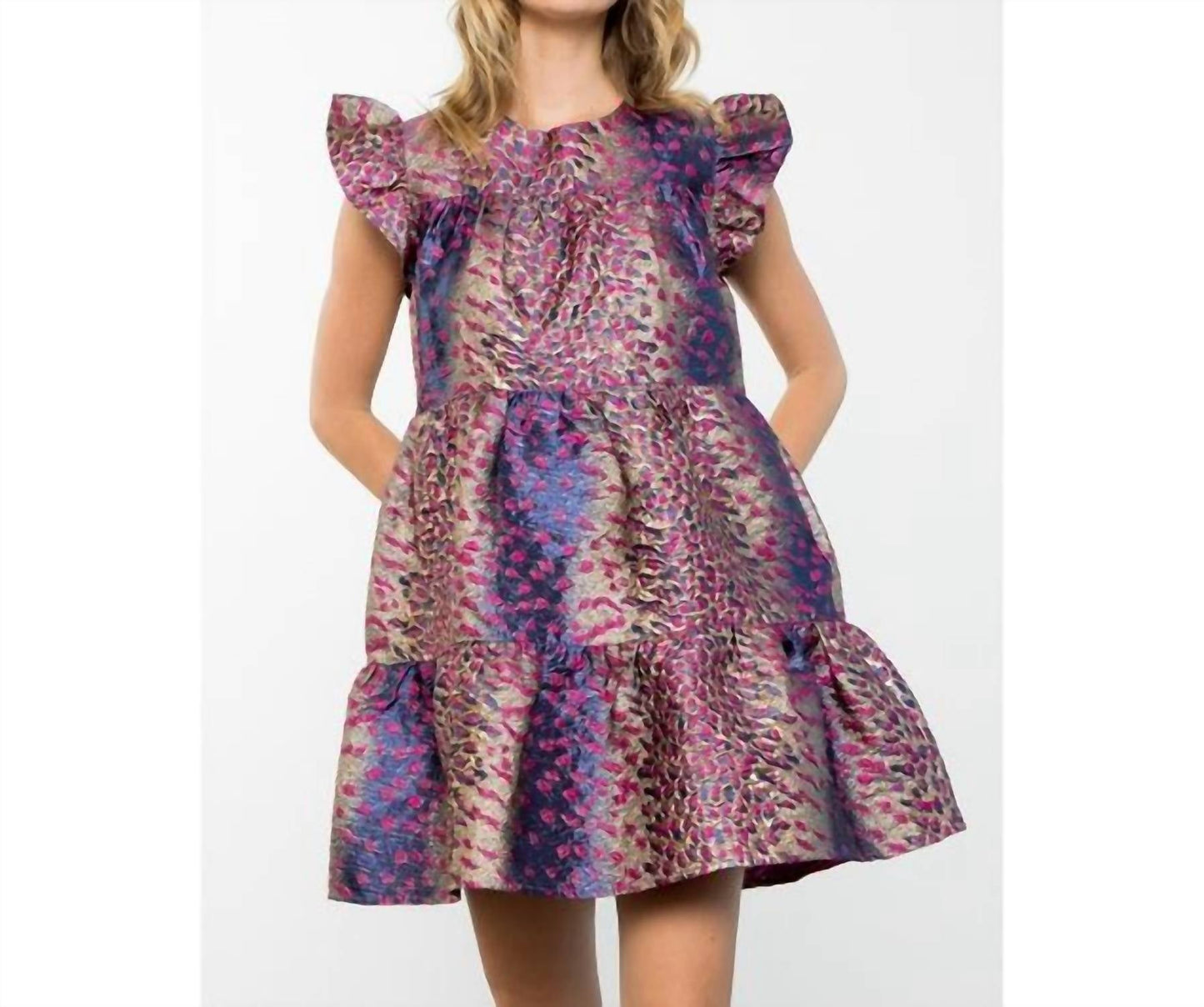 Thml - Amaryllis Flutter Sleeve Textured Dress