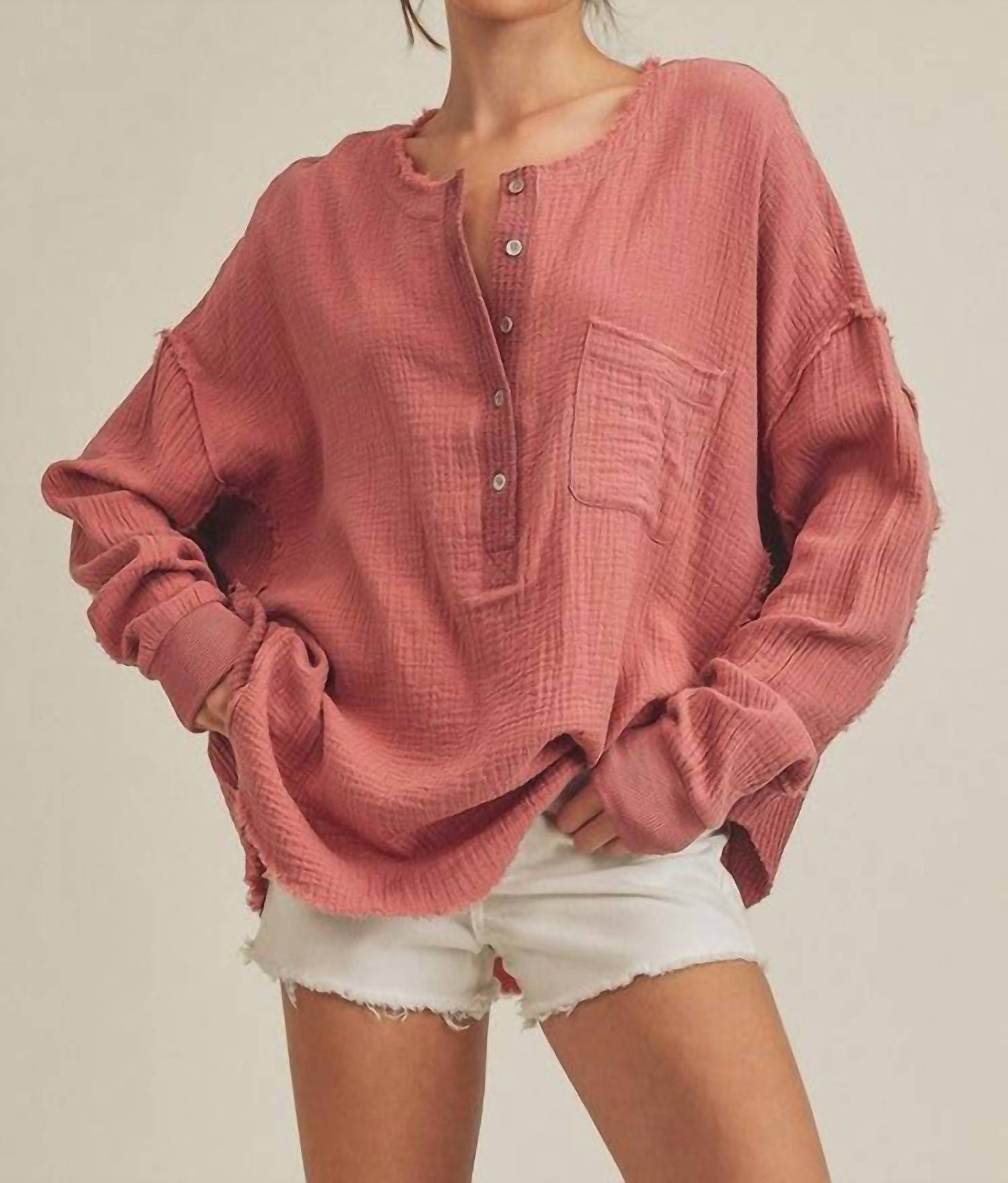 Aemi + Co - Marjorie Pullover With Buttons