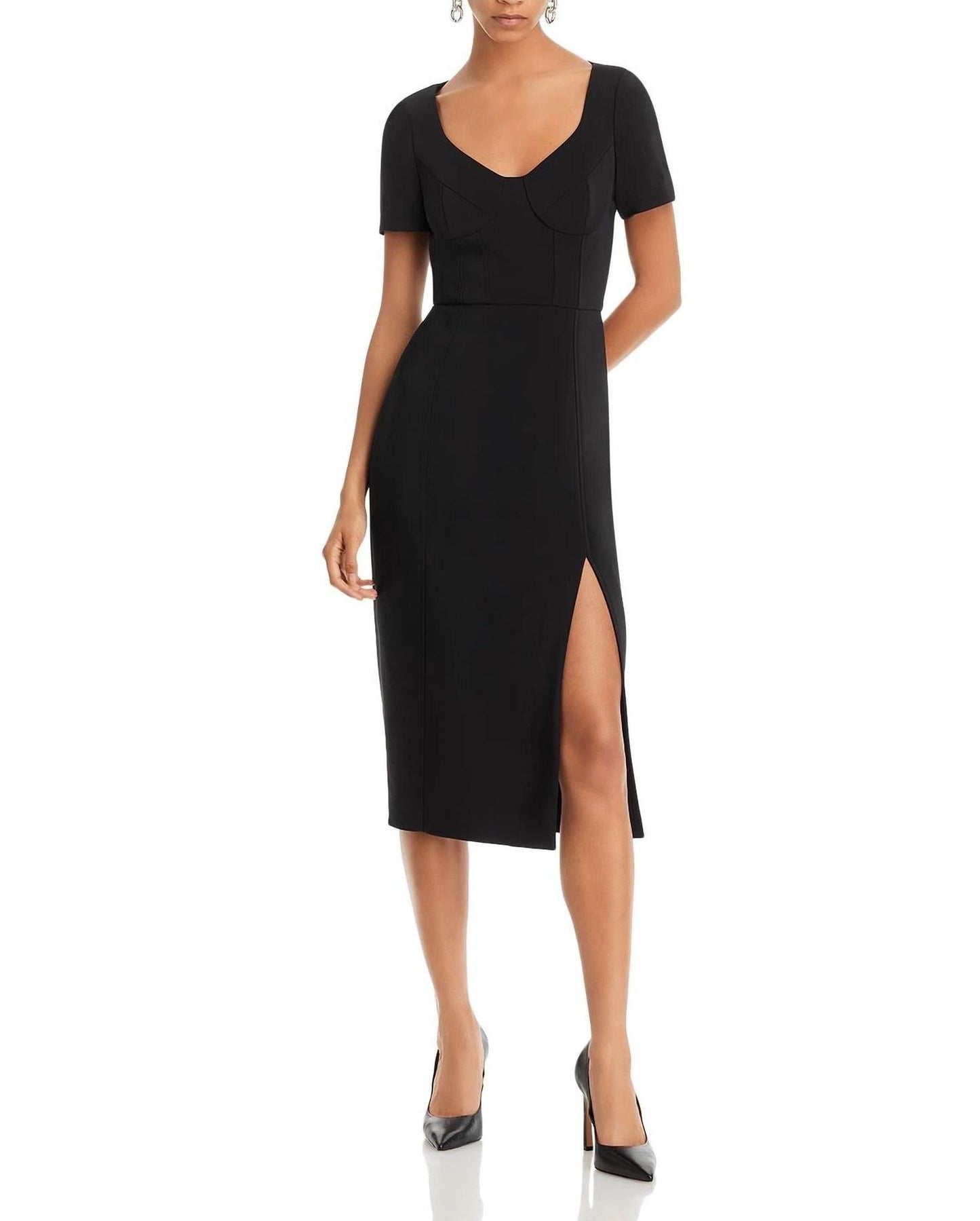 Jason Wu - Short Sleeve Stretch Fitted Dress