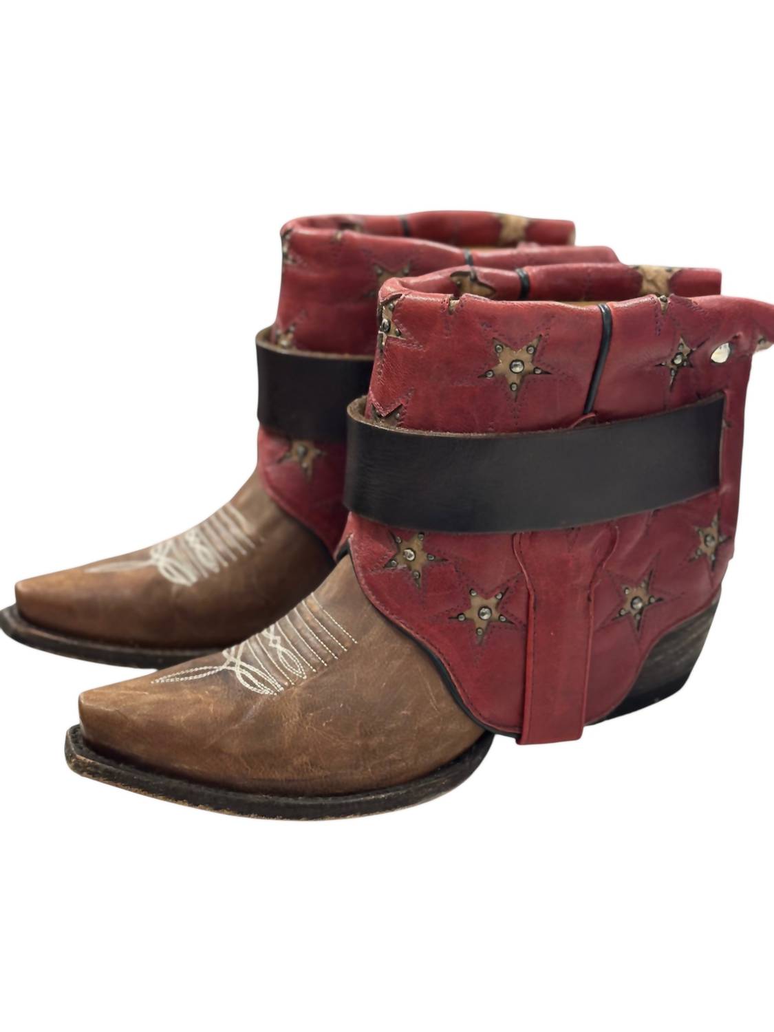 Canty - Women's Leather Cowboy Booties