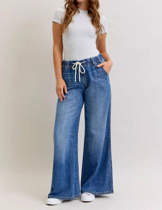 Judy Blue - High Waist Featherweight Palazzo Jeans