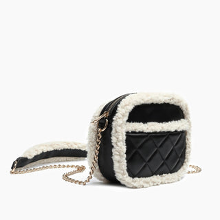 Like Dreams - Bolsa transversal feminina Pumpkin Patch Vegan Sherpa