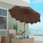 Outsunny 9' Patio Umbrella with Push Button Tilt and Crank