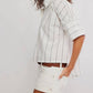 Free People - Seaside Cotton Striped Shirt