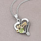 0.49 Carat Genuine Peridot and Black Spinel .925 Sterling Silver Pendant
