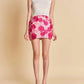 2.7 August Apparel - Floral Embroidered Mini Skirt