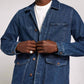 Current/Elliott - Denim Button Down Blazer