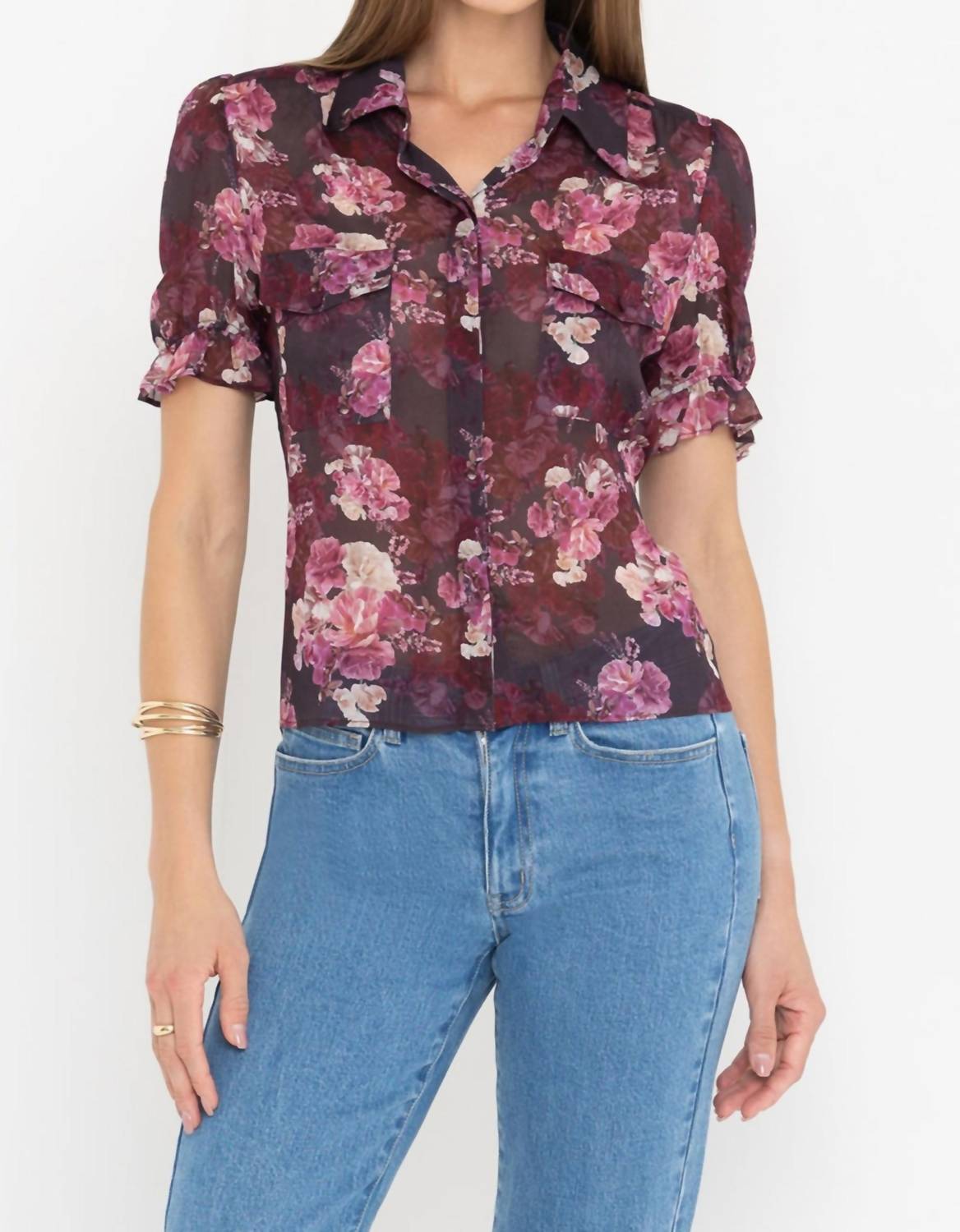 Generation Love - Mina Floral Georgette Shirt