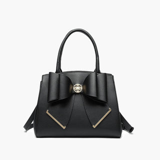 Like Dreams - Women's Poppy Bowtie Top Handle Satchel Bag