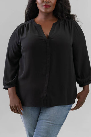 Nydj - Blusa Pintuck - Plus