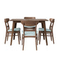 5 Piece Dining Set With Ergonomic Chairs