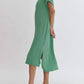 Entro - Ribbed Short Sleeve Midi Dress