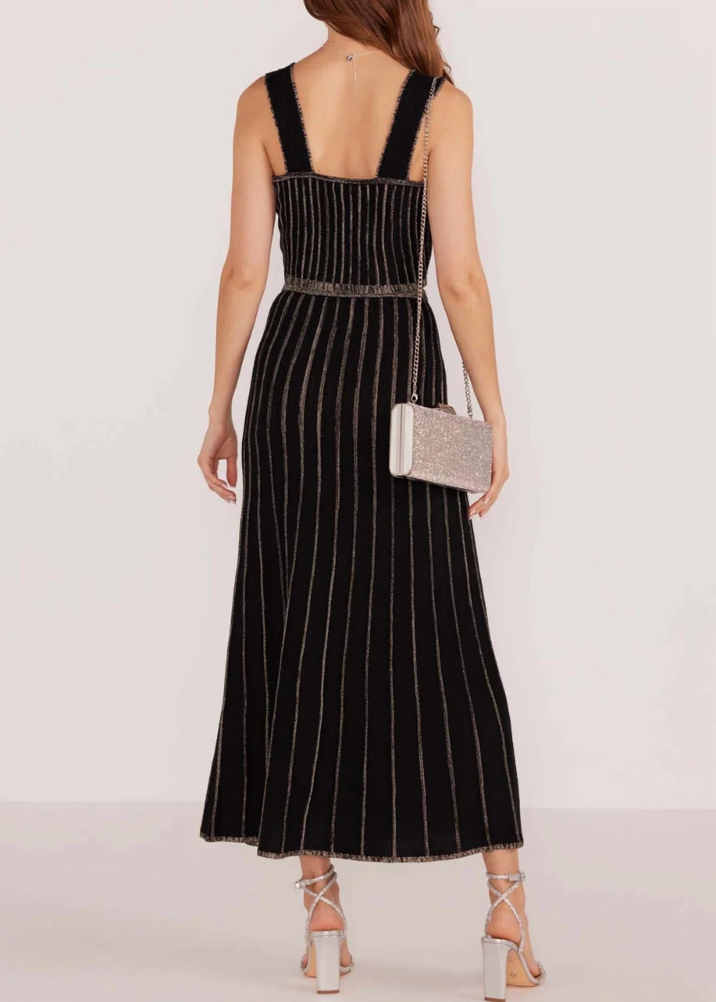 Minkpink - Celia Lurex Stripe Crop Top and skirt Set