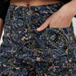 Apricot - Paisley Print Kick Crop Flare Jeans