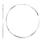 Sterling Silver Large Polished Round Hoop Earrings