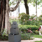 Cement 4 Tier Block Water Fountain Outdoor - Gray