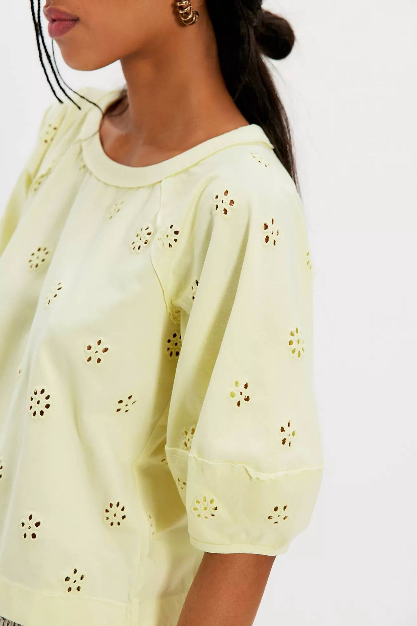Free People - Jessie Eyelet Tee