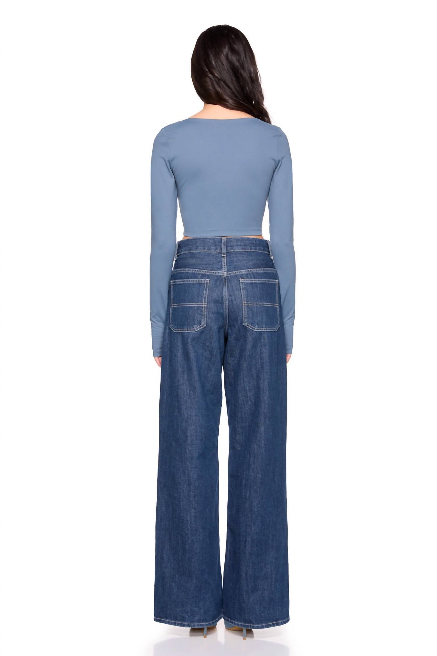 Susana Monaco - Scoop Front Thumb Hole Long Sleeve Top