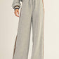 Aapparella - Zip Collar Pullover & Wide-leg Pants