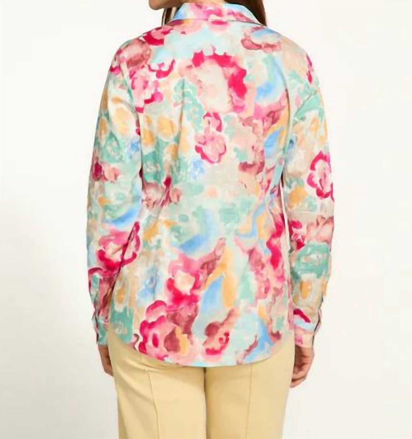 Fdj - Classic 1/5 Floral Top