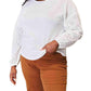 Double Take - Eyelet Elegance Drop Shoulder Blouse
