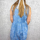 Anniewear - Heather Floral Print Denim Romper