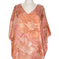 Adrienne - Floral Print Poncho Tunic Top