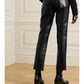 Agolde - Riley Long Recycled Leather Straight Pants