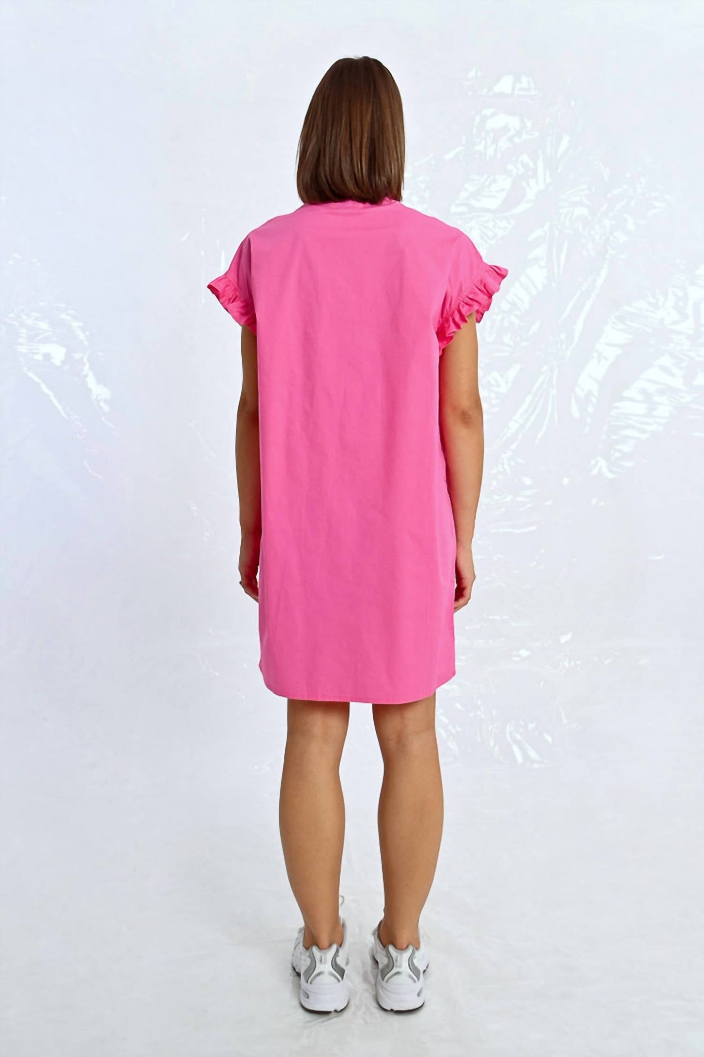 Molly Bracken - Ruffle Sleeve Shirt Dress