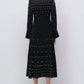 Jonathan Simkhai - Arielle Long Sleeve Mock Neck Midi Dress