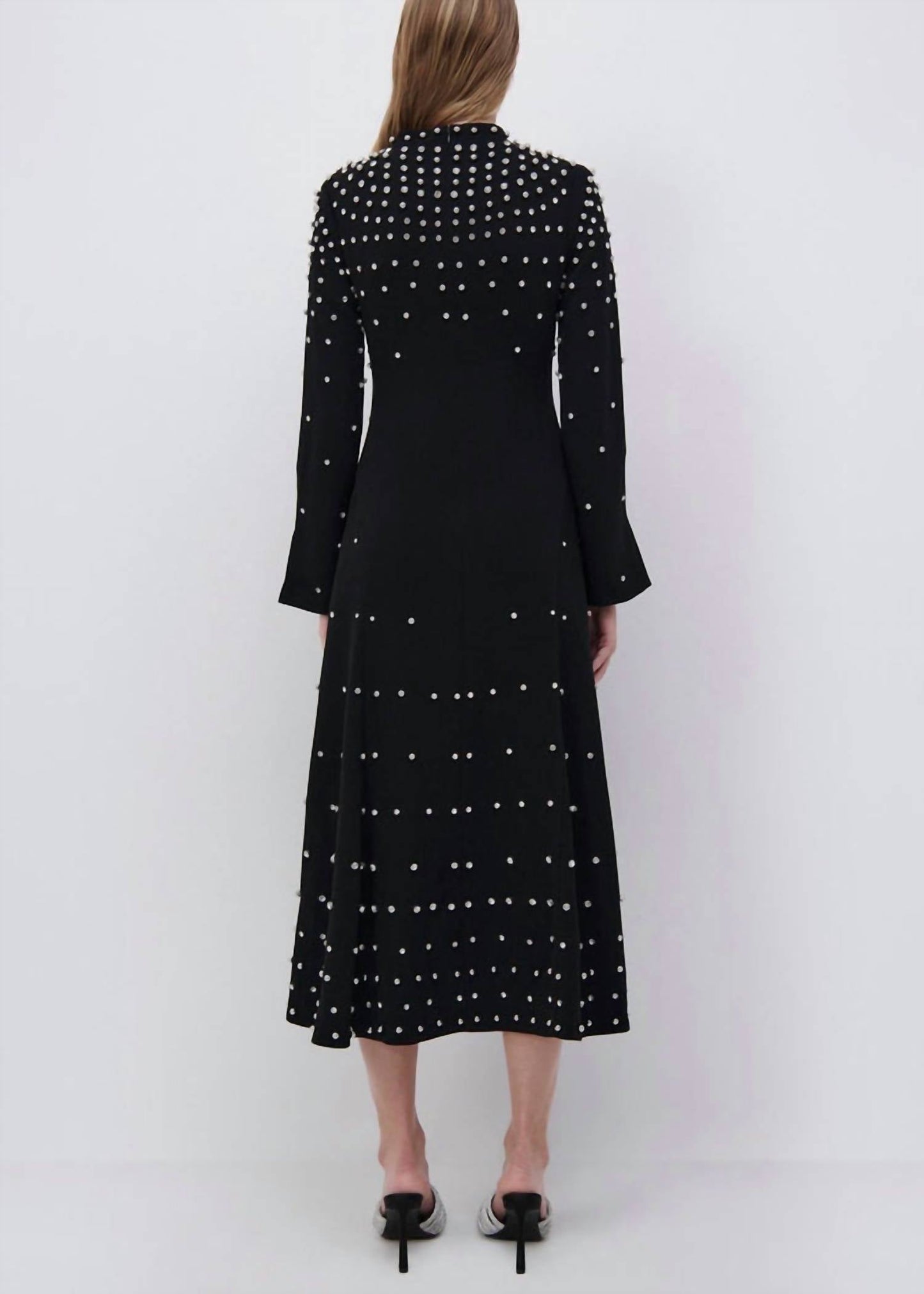 Jonathan Simkhai - Arielle Long Sleeve Mock Neck Midi Dress